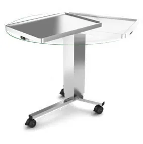 Elektrische overzettafel met draaibaar tafelblad