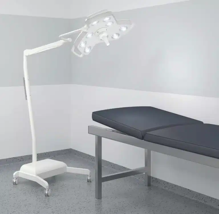 Verrijdbare onderzoekslamp