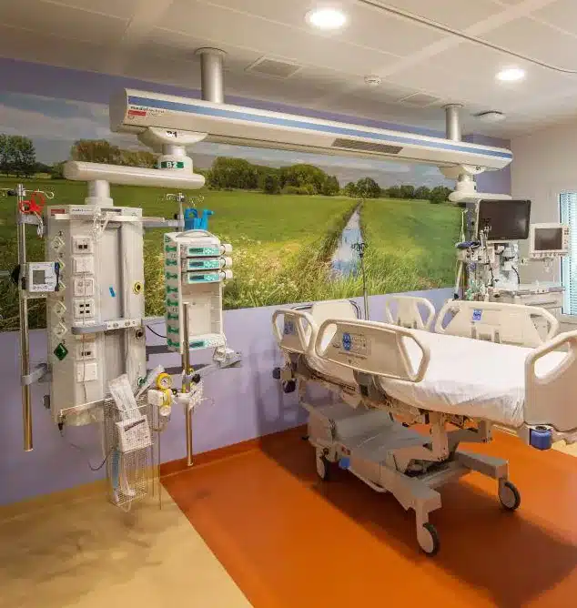 Plafondgoot van modul technik